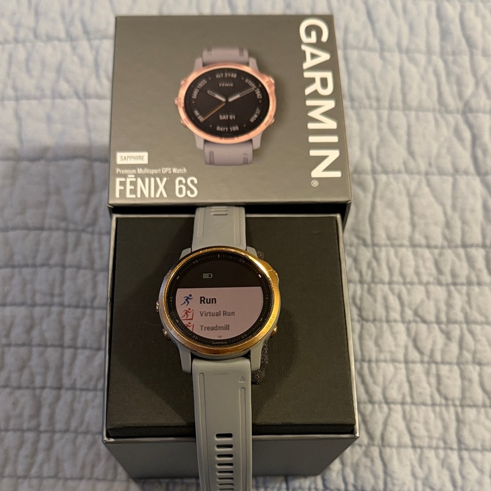 Garmin Fenix 6S Sapphire Rose Gold with Gray Band